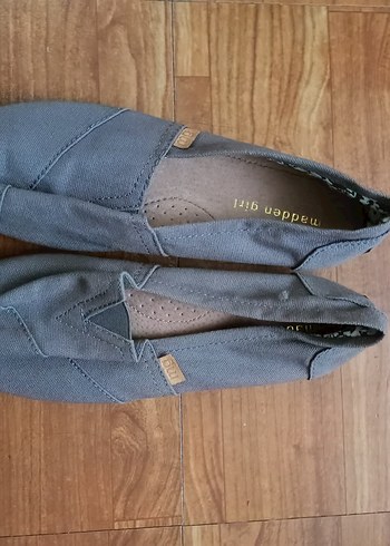 Gri Keten Kadın Espadril - Görsel 3