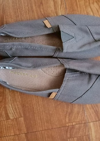 Gri Keten Kadın Espadril - Görsel 2