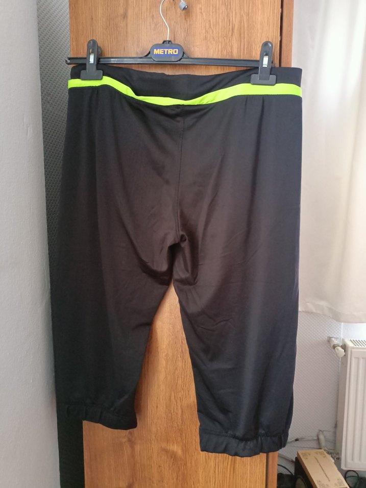 Siyah-Yeşil   bayan Spor Kapri - Görsel 4