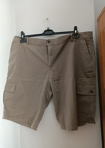 Gri Kemerli Erkek Bej Şort - Görsel 5