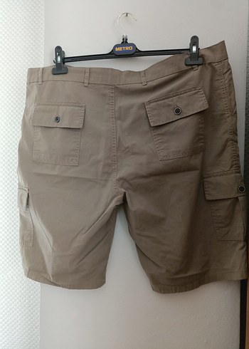 Gri Kemerli Erkek Bej Şort - Görsel 2