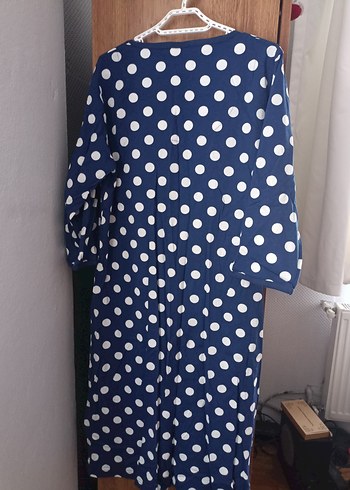 Uzun Kollu Puantiyeli  Sabahlık - Görsel 2