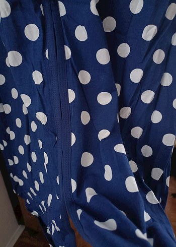 Uzun Kollu Puantiyeli  Sabahlık - Görsel 5