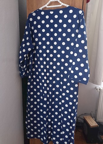 Uzun Kollu Puantiyeli  Sabahlık - Görsel 6