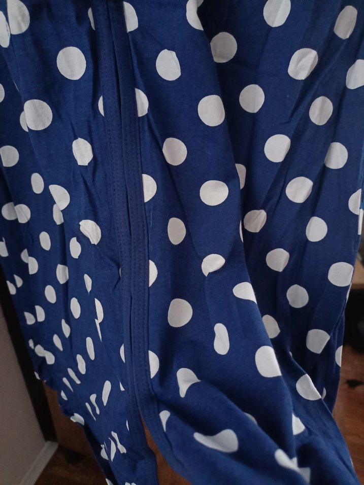 Uzun Kollu Puantiyeli  Sabahlık - Görsel 5