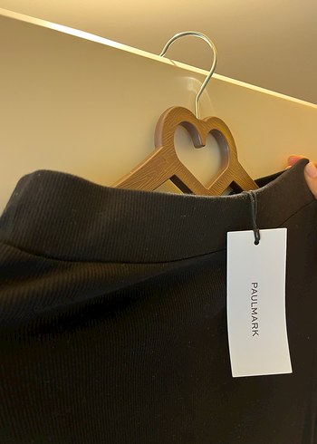 Pull and Bear Siyah Kadın Uzun Dar Etek