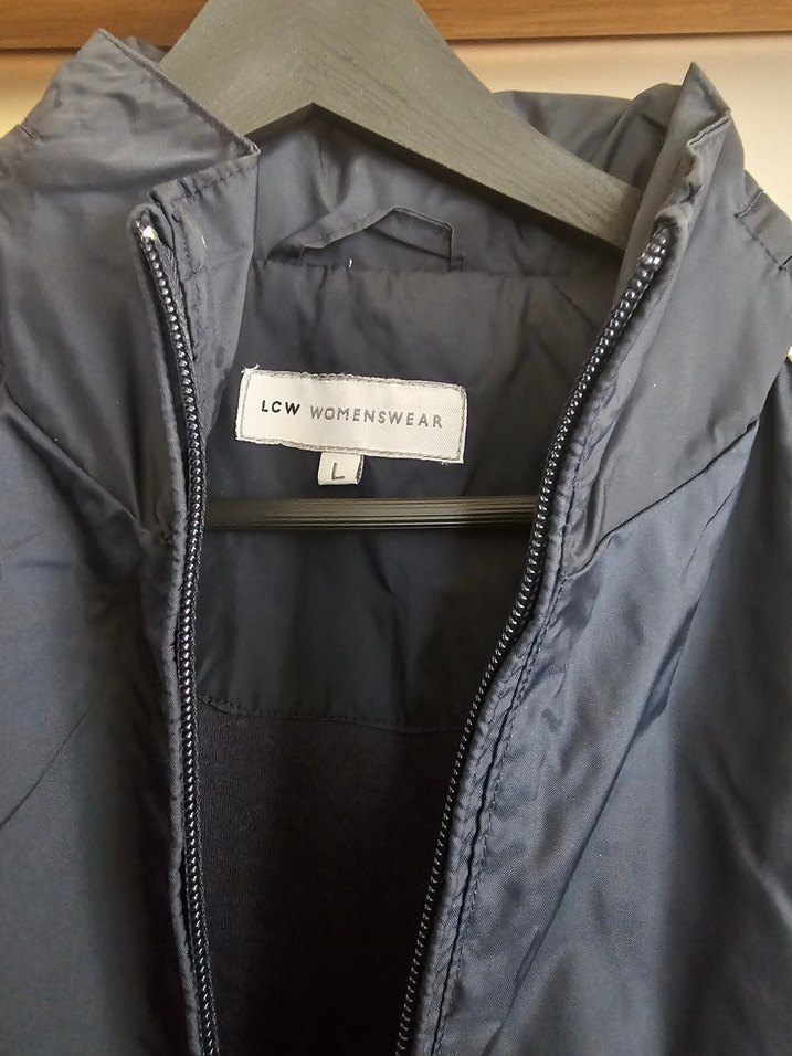 Kadın Lacivert yağmurluk mont - Görsel 2