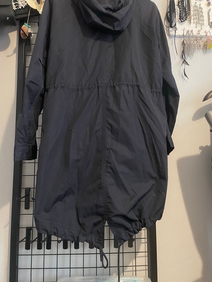 Lacivert Fermuarlı Midi Kadın Ceket - Görsel 3