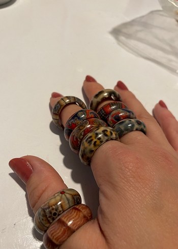 Bohem Desenli Kadın Yüzükler - Görsel 2