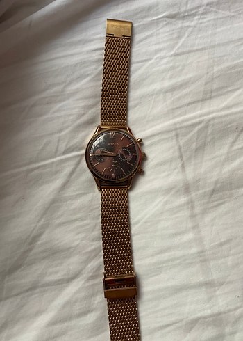 Altın Renkli Klasik Erkek Kol Saati - Görsel 4