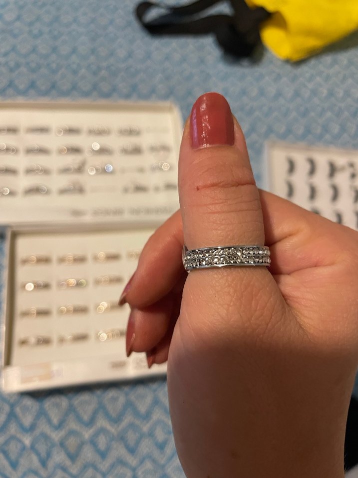 Kadın Beyaz taşlı Yüzük - Görsel 2