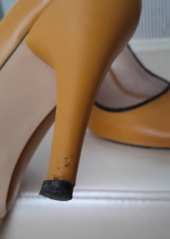 37 Beden hardal Sarı Stiletto Kadın Ayakkabı