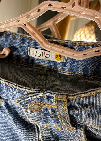 Düğmeli Mavi Mini Denim Şort - Görsel 3