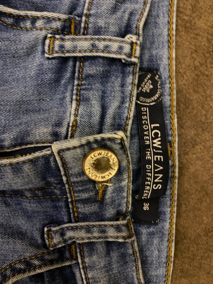 Kadın Mavi Kot Şort Bol Kesim - Görsel 4