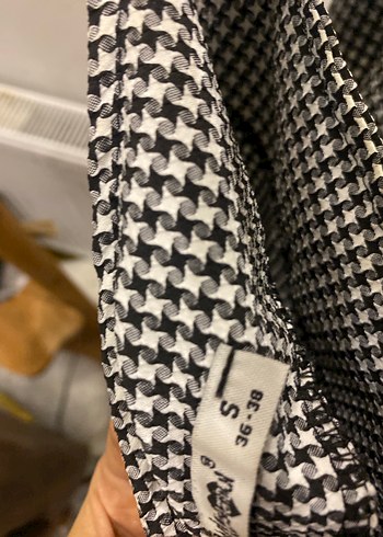 Gri Kareli Elbise - Görsel 3