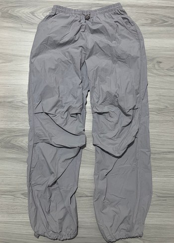 Gri Kadın paraşüt pantolon - Görsel 4