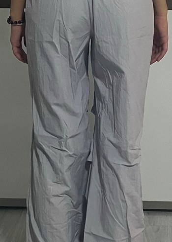 Gri Kadın paraşüt pantolon - Görsel 3
