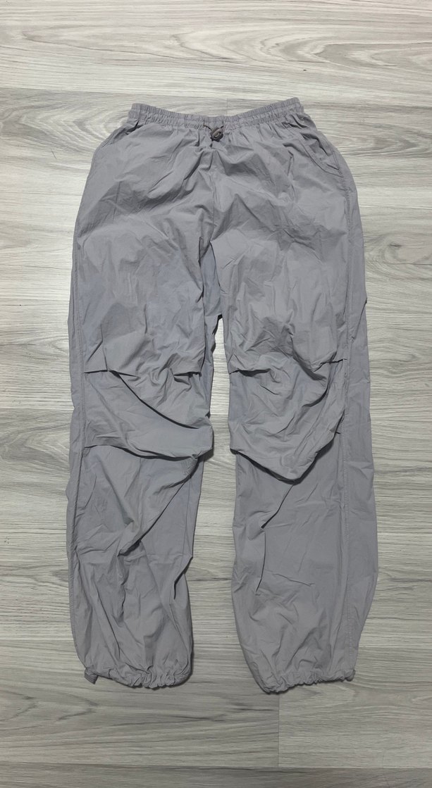 Gri Kadın paraşüt pantolon - Görsel 4