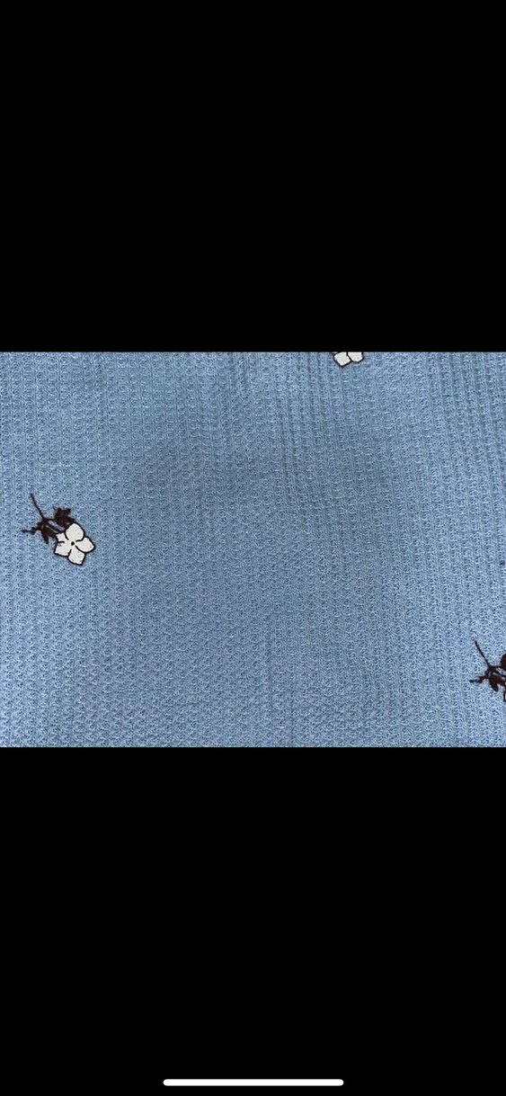 KOTON Nakışlı Mavi İnce Askılı Kadın askili - Görsel 4