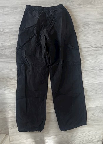 KOTON Siyah Rahat Kesim Kadın paraşüt pantolon - Görsel 5