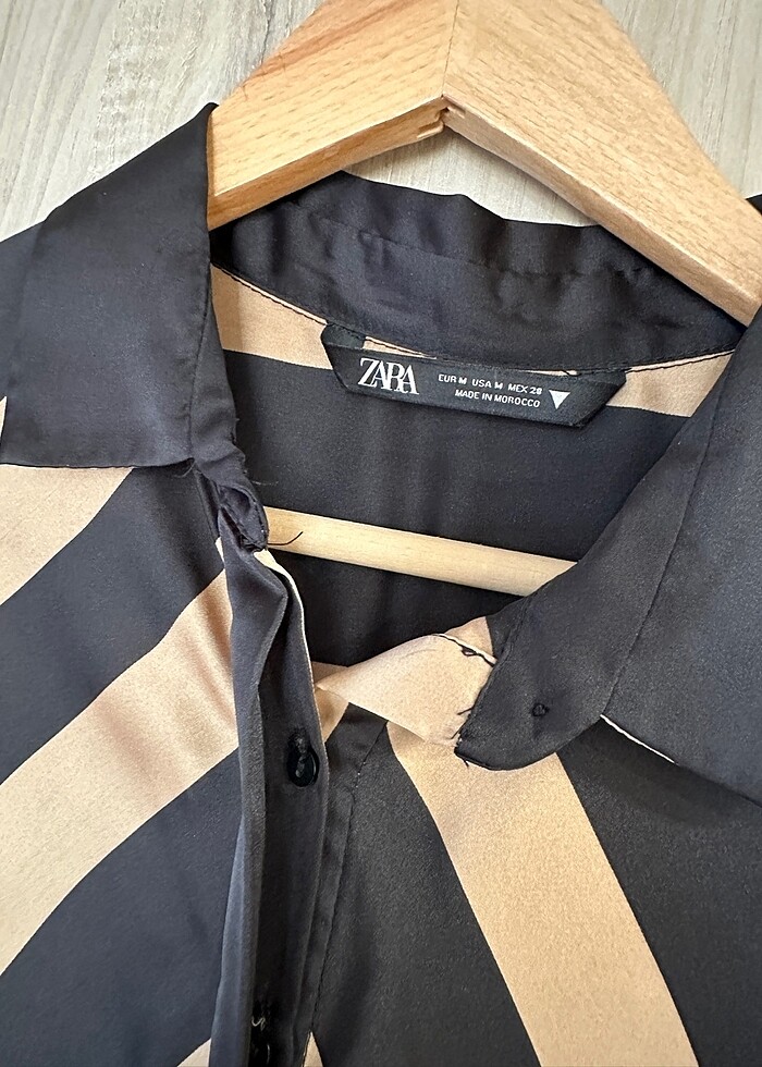 Zara saten elbise - Görsel 4