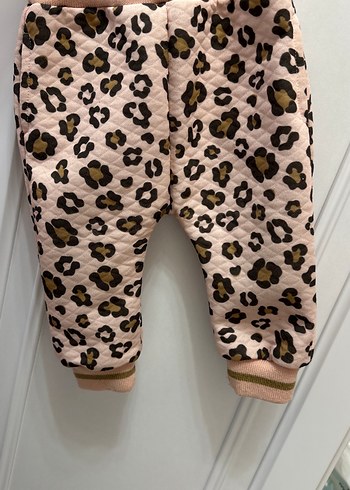 Pembe Leopar Desenli Kürklü Bebek Kız Takımı - Görsel 3