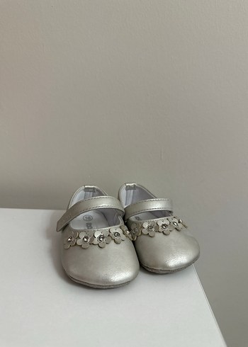 Kız Çocuk çiçek Nakışlı Babet Ayakkabı - Görsel 2