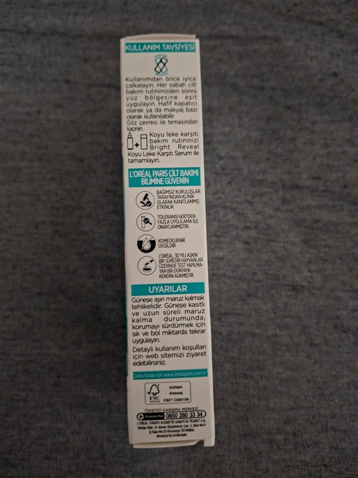 L'Oréal Bright Reveal Renkli Güneş Kremi SPF 50 - Görsel 4