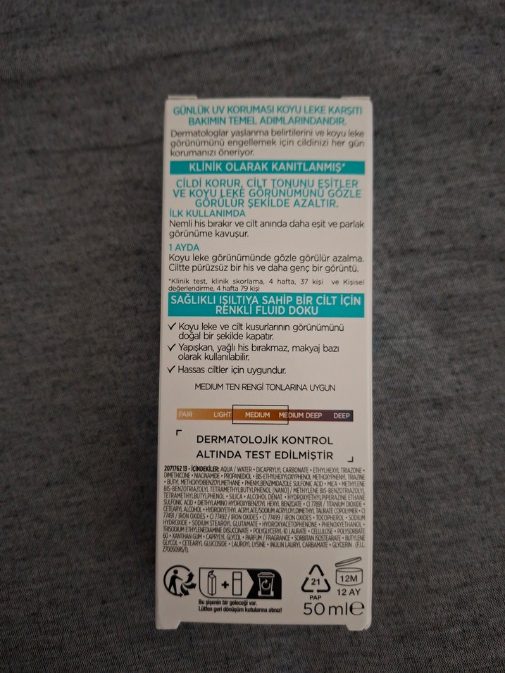 L'Oréal Bright Reveal Renkli Güneş Kremi SPF 50 - Görsel 2