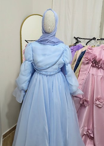 Merve öden incili prenses model abiye - Görsel 5