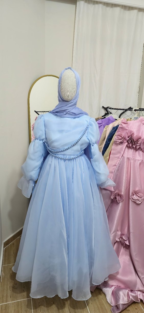 Merve öden incili prenses model abiye - Görsel 5