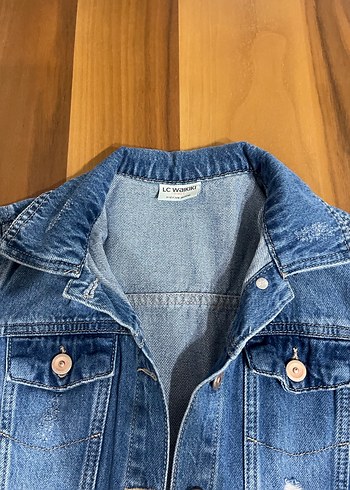 xs Beden mavi Renk Düğmeli Mavi Kadın Denim Ceket