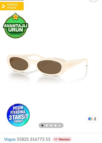 Bej Minimalist Kadın Güneş Gözlüğü