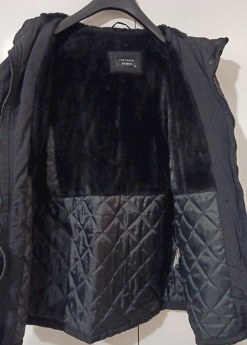 Siyah Fermuarlı Midi Kadın Ceket - Görsel 3