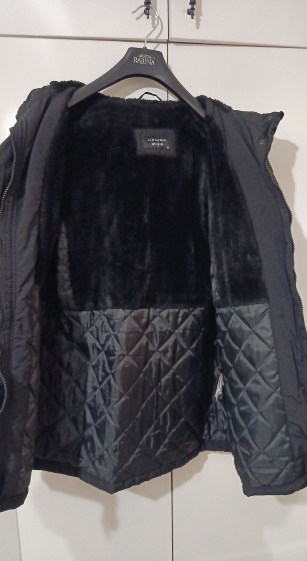 Siyah Fermuarlı Midi Kadın Ceket - Görsel 3