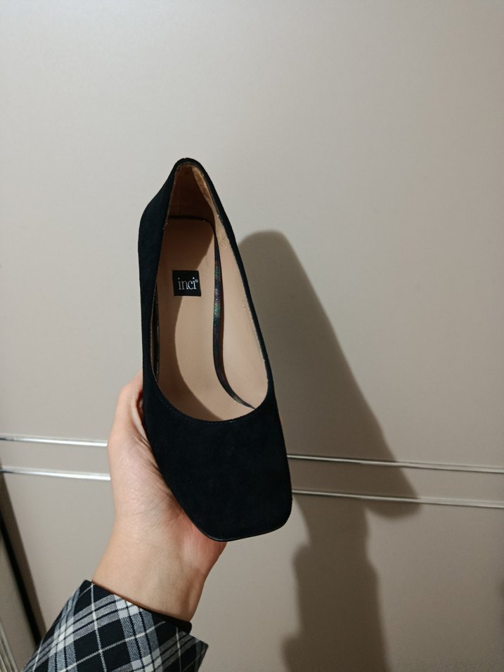 Kilitli Siyah Yılan Desenli Stiletto - Görsel 2