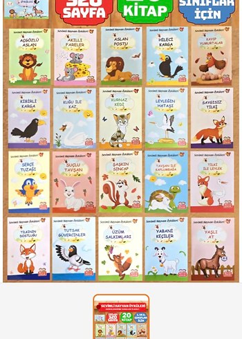 Sevimli Hayvan Öyküleri 20 Kitap Seti