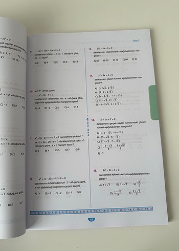 Beden Renk Sonuc yayınları 10. Sınıf Matematik Soru Bankası
