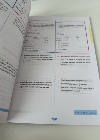 Beden Renk Sonuç Yayınları 9. Sınıf Matematik Oran-Orantı Problemler Kitabı