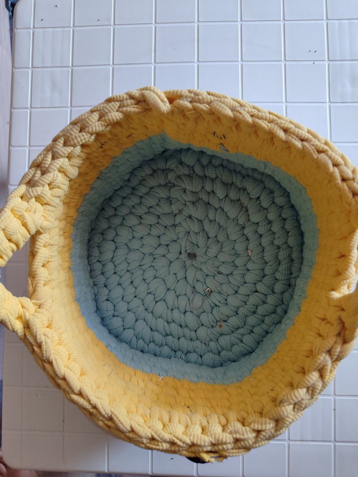 Renkli Örgü Baykuş Sepet - Görsel 2