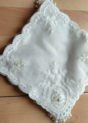 Fransız gupur işlemeli dantelli sofra takımı 12 kişilik - Görsel 4