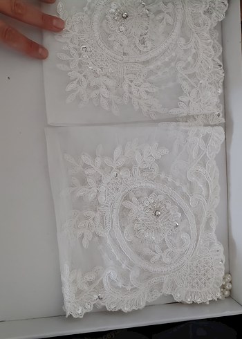 Fransız gupur işlemeli dantelli sofra takımı 12 kişilik - Görsel 2