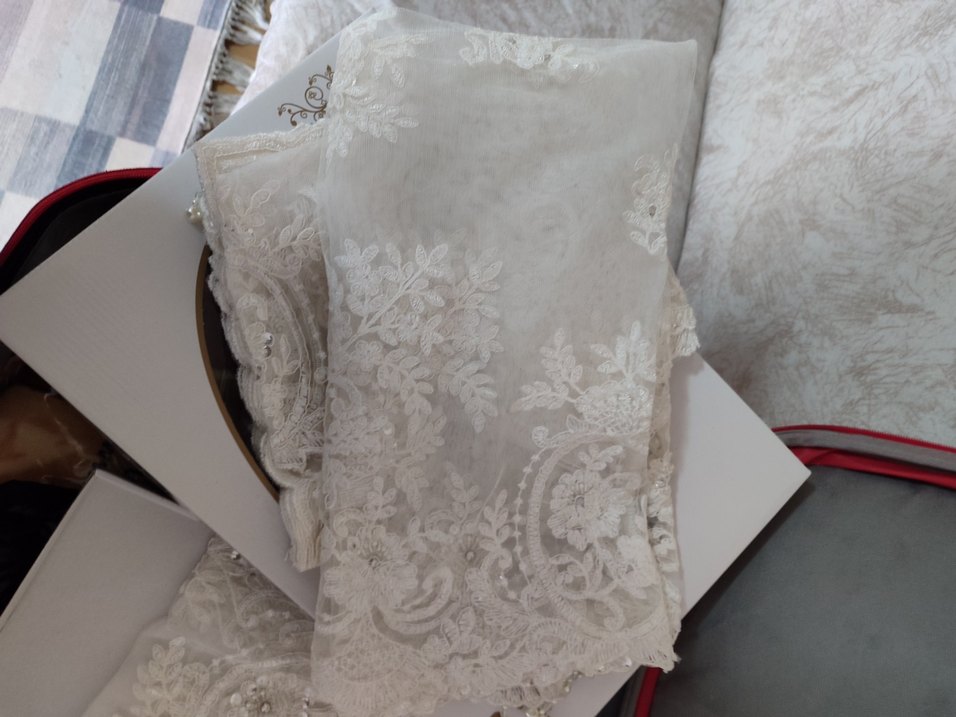 Fransız gupur işlemeli dantelli sofra takımı 12 kişilik - Görsel 3