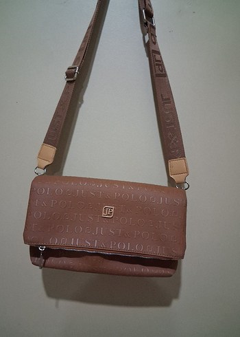 U.S Polo Assn. Bej Deri Fermuarlı Kadın Çantası