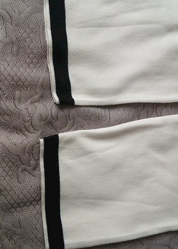 Gri Detaylı Rahat Kesim Kadın triko altı - Görsel 3