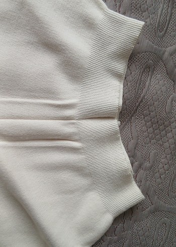Gri Detaylı Rahat Kesim Kadın triko altı - Görsel 2