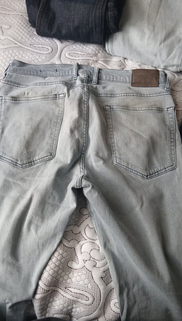 Gri Düğmeli Kadın Midi Denim Pantolon - Görsel 4