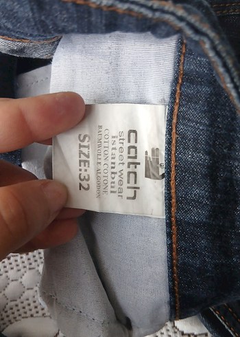 Düğmeli Kadın Kot Pantolon - Görsel 3