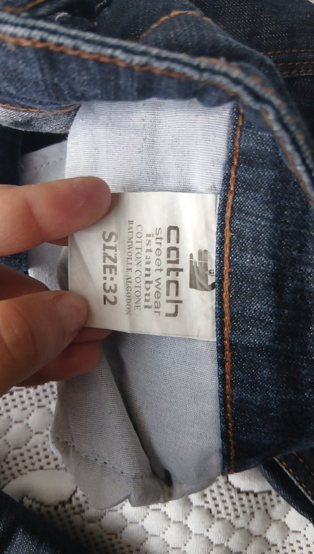 Düğmeli Kadın Kot Pantolon - Görsel 3