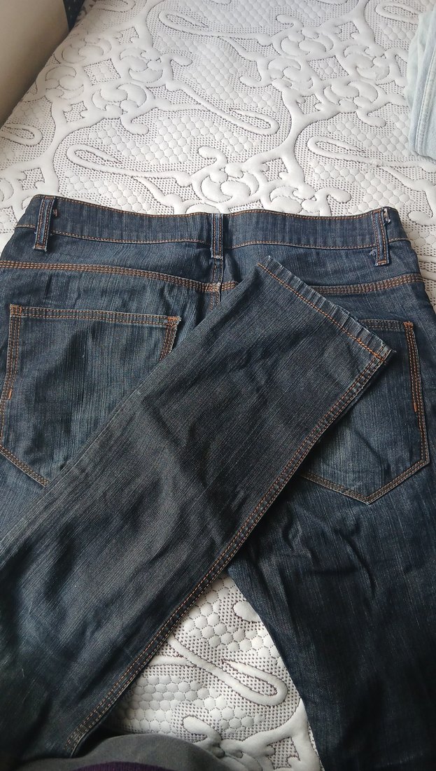 Düğmeli Kadın Kot Pantolon - Görsel 5